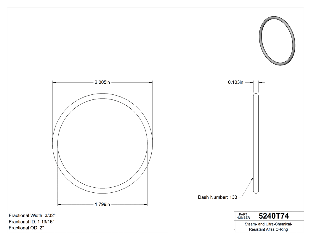 Technical drawing - 5240T74